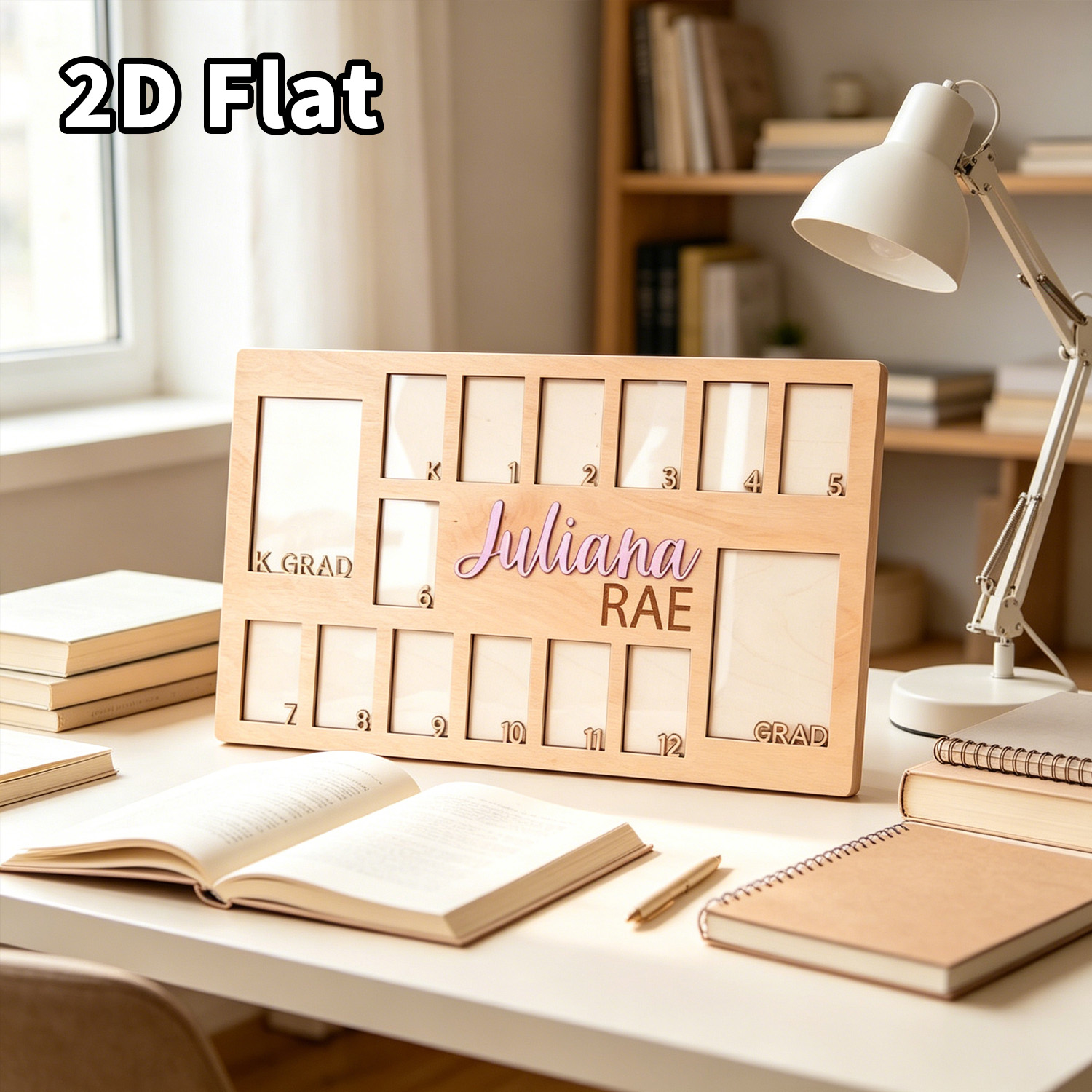 Baby Nursery Frames - لوحة خشبية مخصصة للصور، ديكور حائط