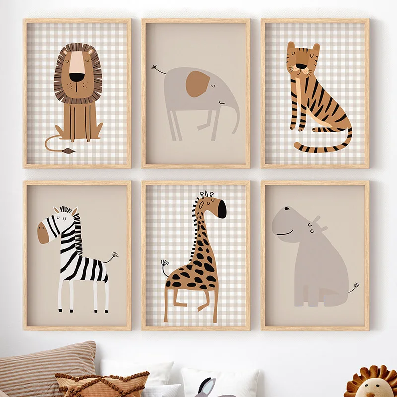 Baby Nursery Frames - (بدون إطار) لوحة جدارية فنية على