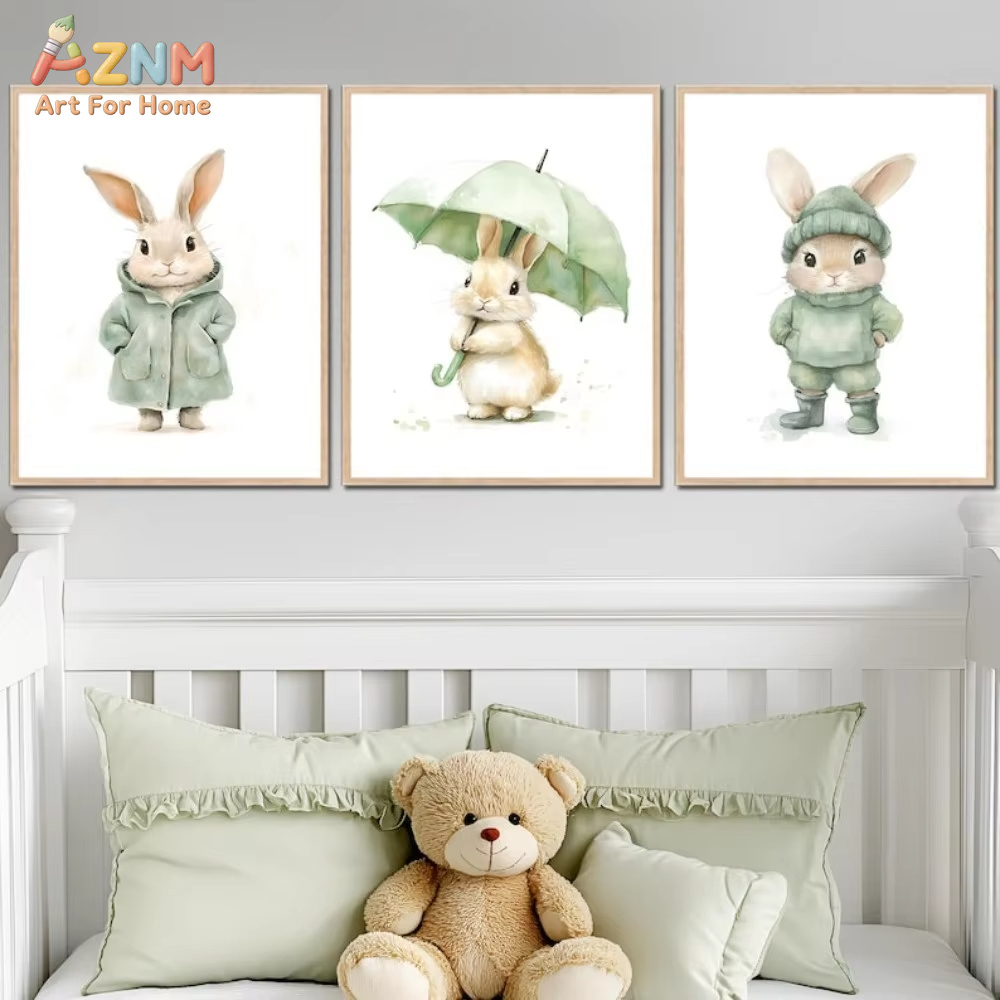 Baby Nursery Outfits - لوحة فنية جدارية قماشية من AZNM