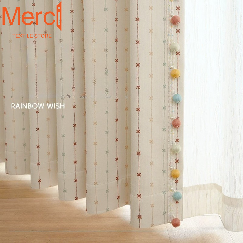 Blackout Curtain Nursery - ستائر شينيل لغرفة الأطفال من راينبو