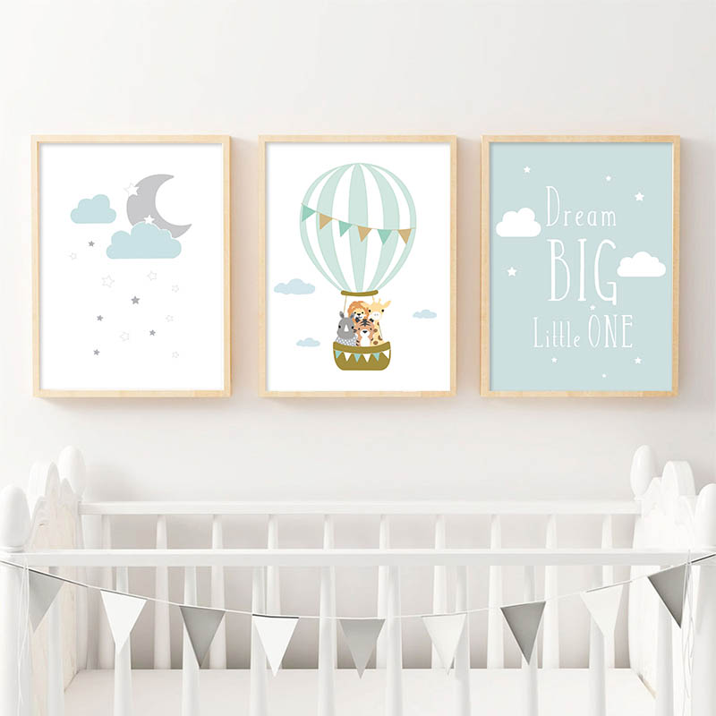Baby Nursery Quotes Wall Art - لوحة فنية جدارية لغرفة الأطفال بتصميم
