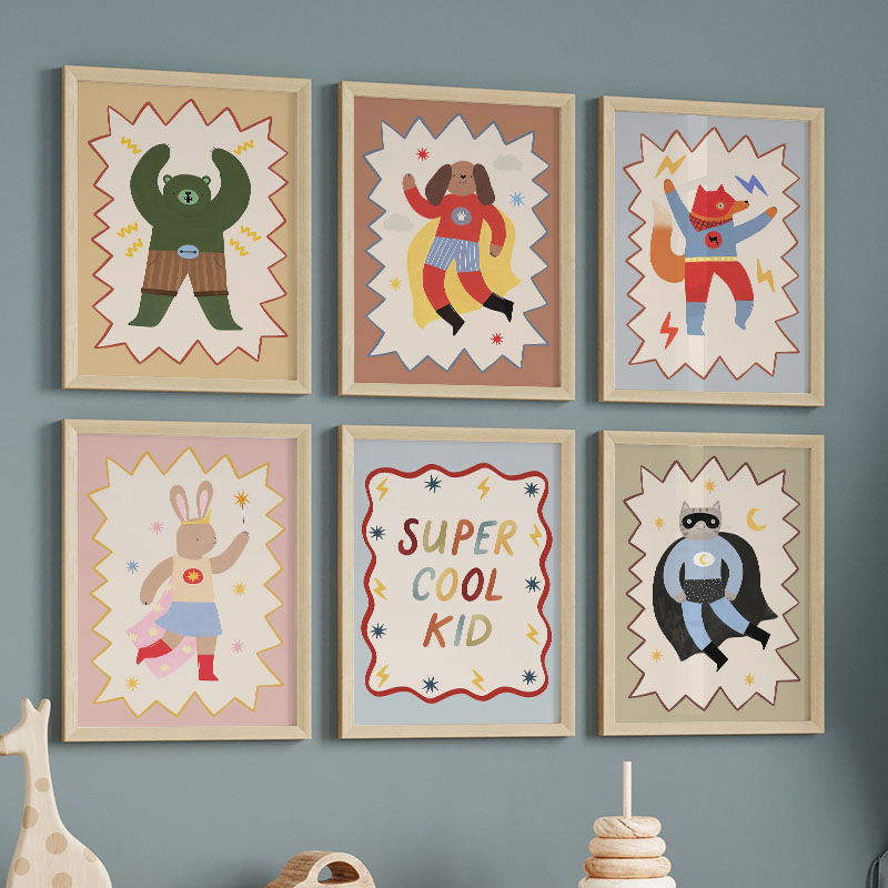 Baby Nursery Artwork - لوحات فنية كرتونية مضحكة ورائعة لتزيين