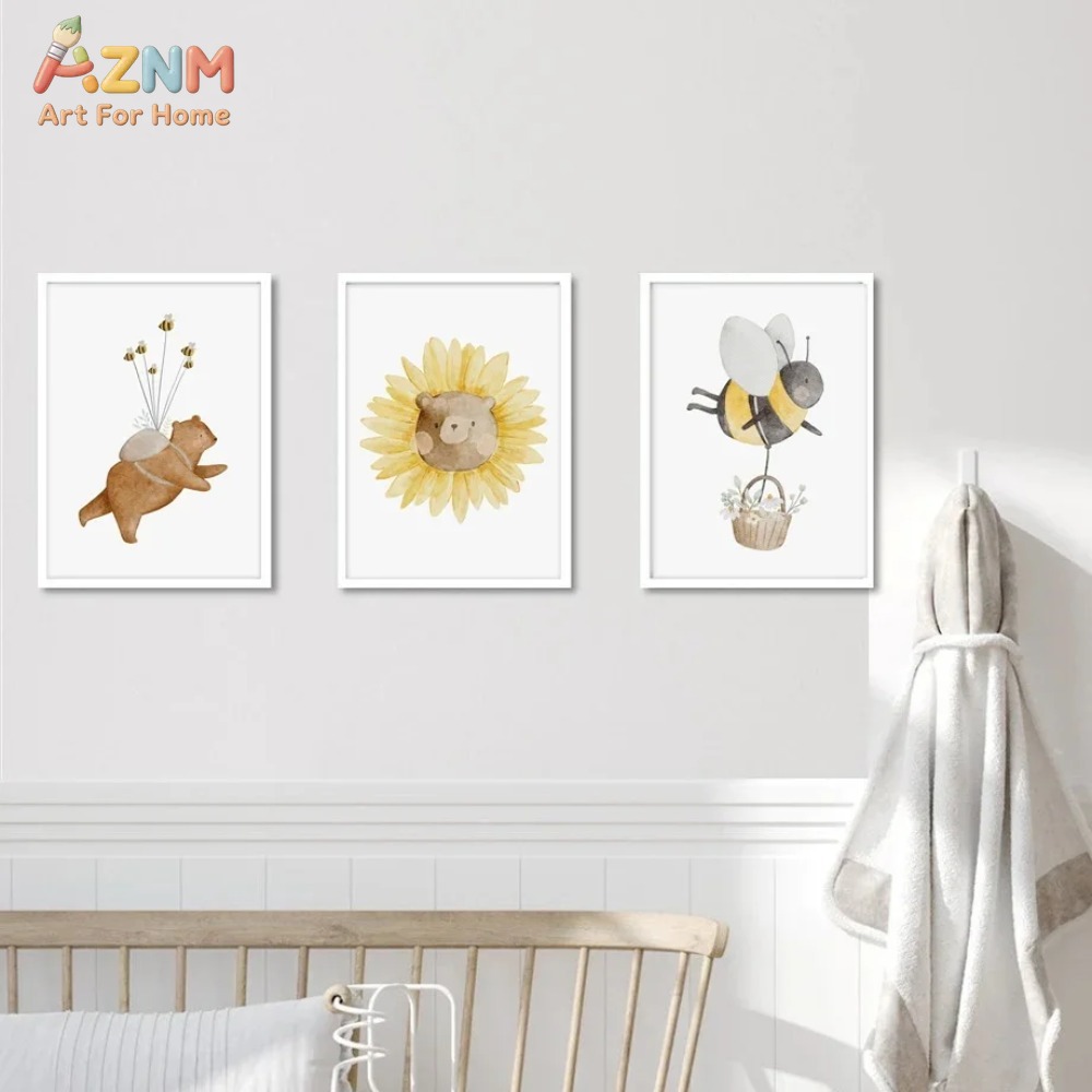 لوحة فنية جدارية من القماش بتص - مراجعة Baby Nursery Frames وسعره