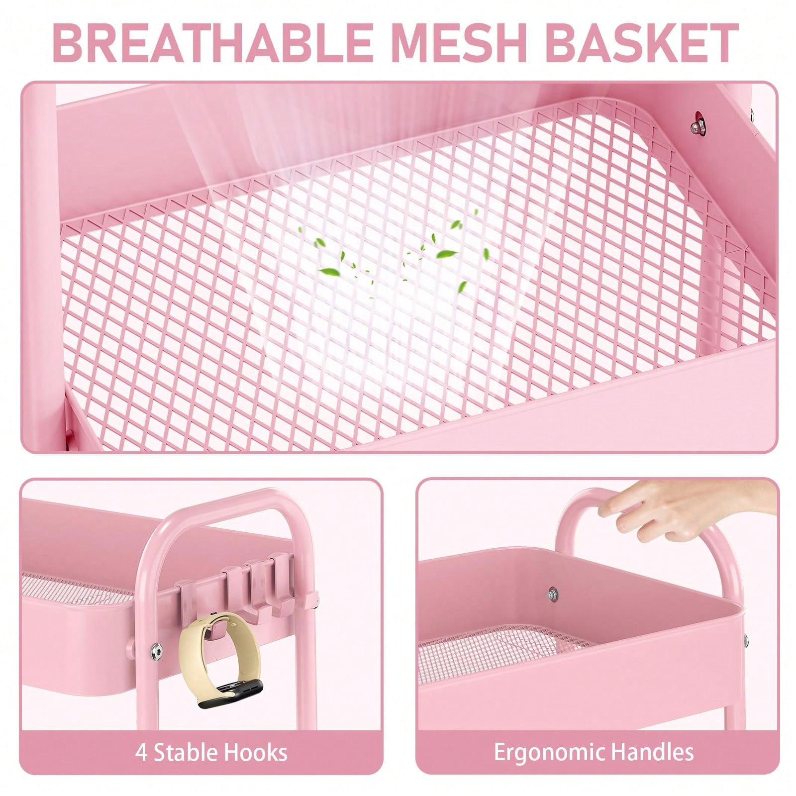 عربة تخزين معدنية بثلاث طبقات  - مراجعة Baby Nursery Cart وسعره