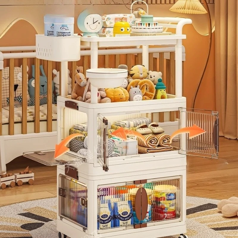 عربة تخزين متعددة الطبقات لمست - مراجعة Baby Nursery Cart وسعره