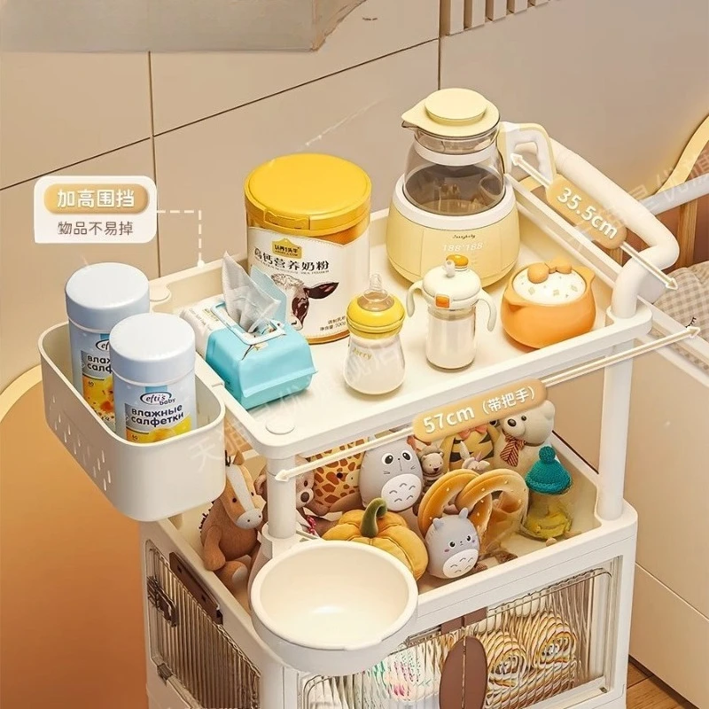 عربة تخزين متعددة الطبقات لمست - مراجعة Baby Nursery Cart وسعره