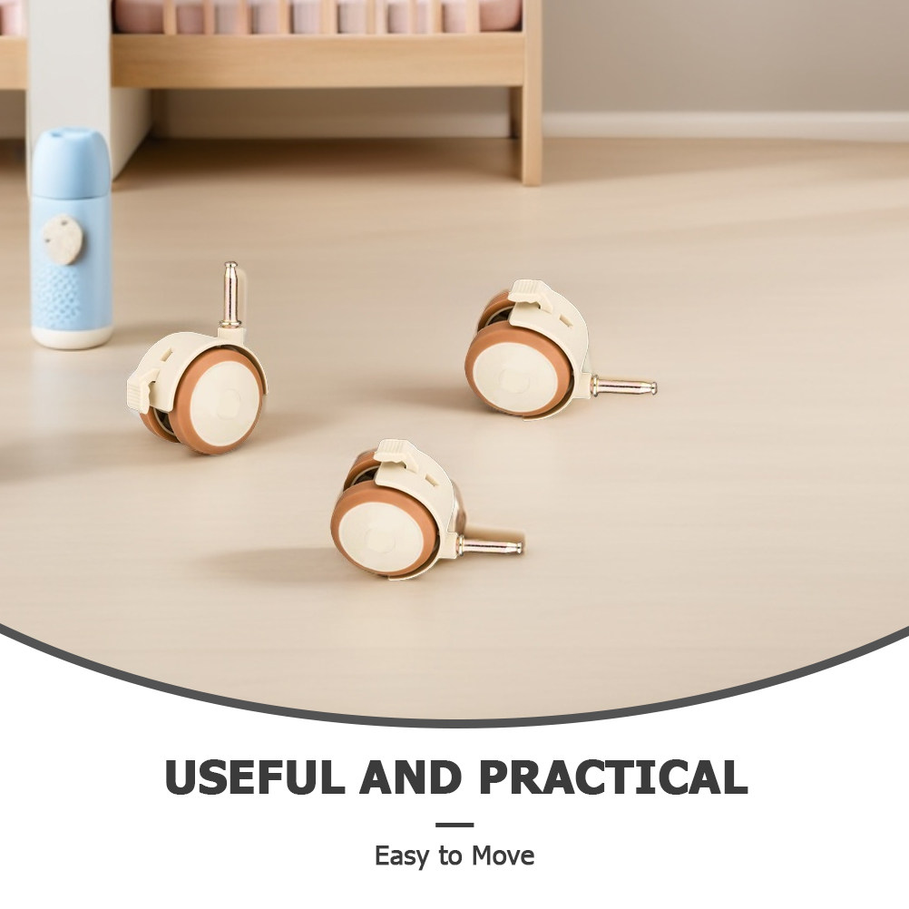 4 قطع عجلات سرير أطفال مطاطية  - مراجعة Baby Nursery Cart وسعره
