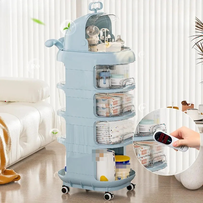 عربة تنظيم للأطفال بثلاث طبقات - مراجعة Baby Nursery Cart وسعره