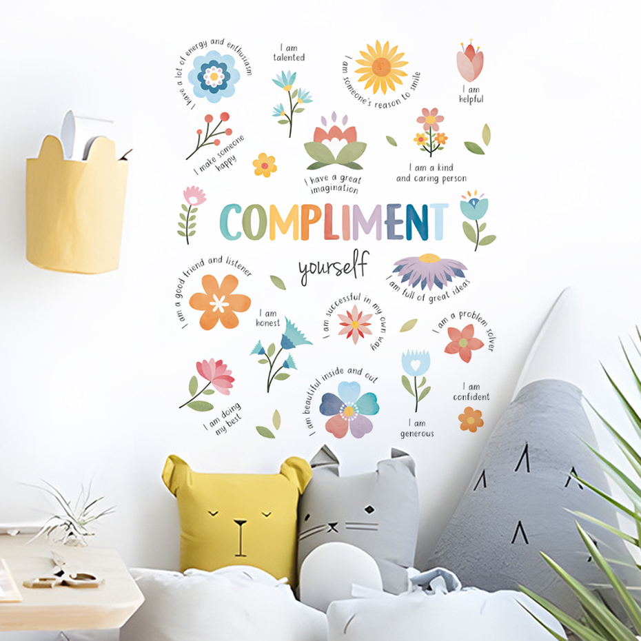 ملصقات جدارية ملونة بعبارات مل - مراجعة Baby Nursery Quotes Wall Art وسعره