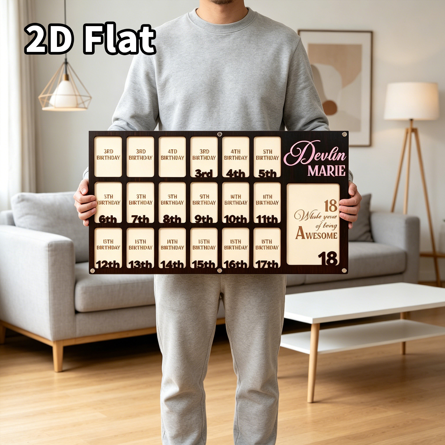 لوحة خشبية مخصصة للصور، ديكور  - مراجعة Baby Nursery Frames وسعره