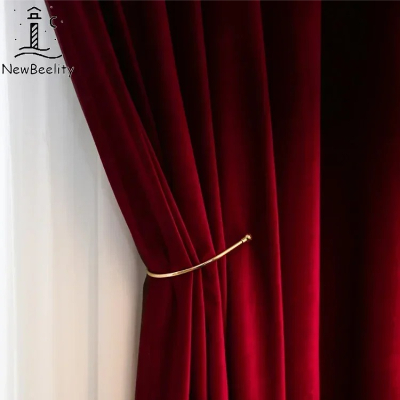 الشمال الحديثة بورجوندي الأحمر - مراجعة Blackout Curtain Nursery وسعره