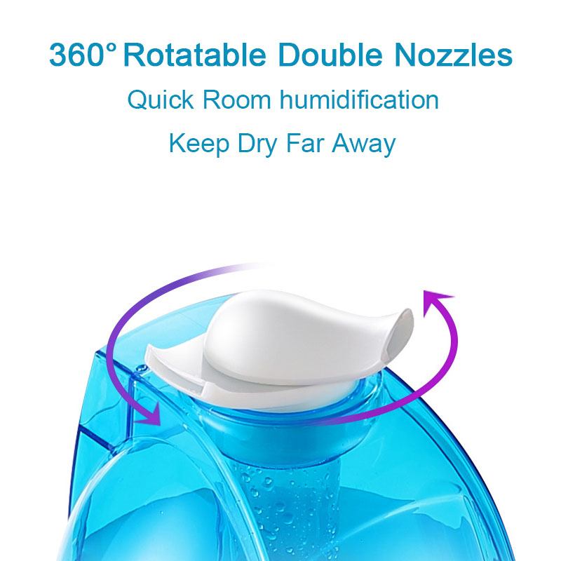 4000 مللي مرطب الهواء المنزلي  - مراجعة Baby Nursery Humidifier وسعره