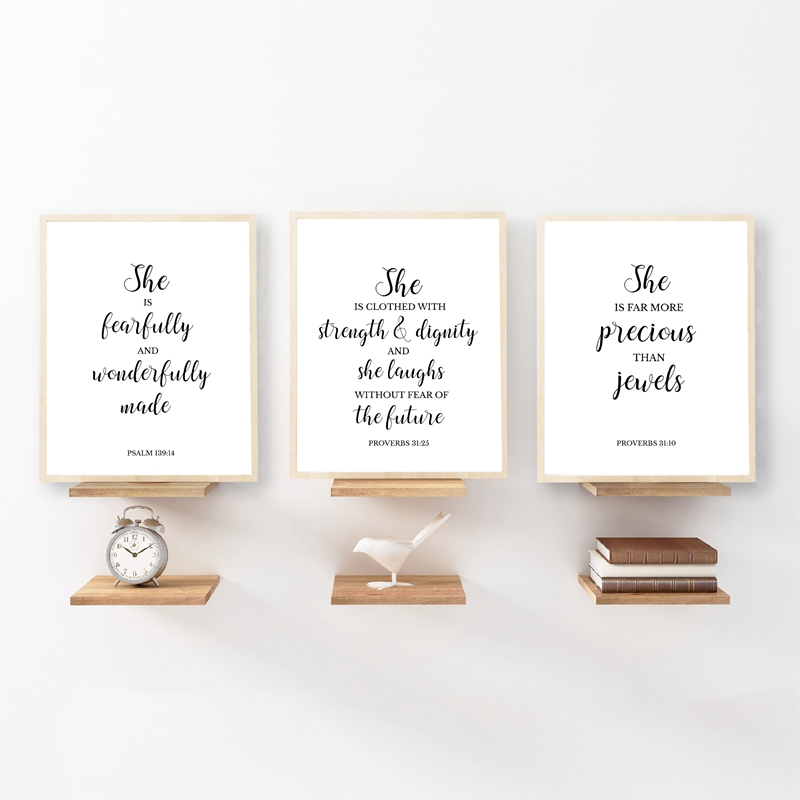 لوحة جدارية من القماش ، آيات م - مراجعة Baby Nursery Quotes Wall Art وسعره
