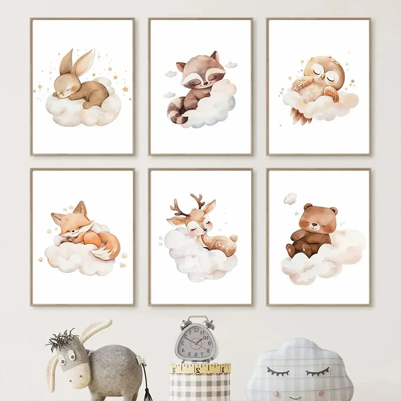 الكرتون سحابة الحيوان حائط لوح - مراجعة Baby Nursery Frames وسعره