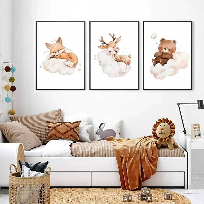 الكرتون سحابة الحيوان حائط لوح - مراجعة Baby Nursery Frames وسعره