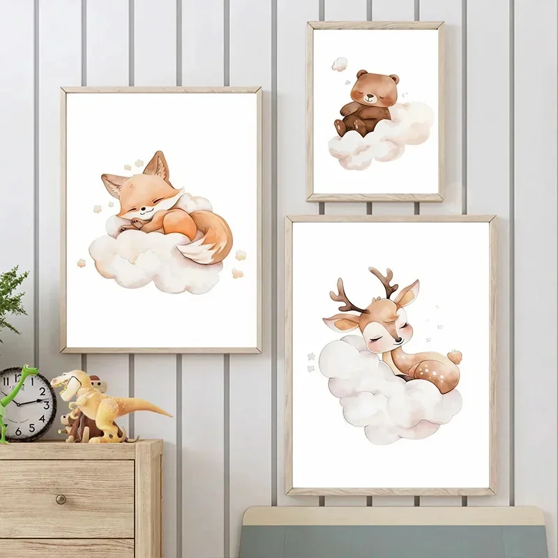 الكرتون سحابة الحيوان حائط لوح - مراجعة Baby Nursery Frames وسعره