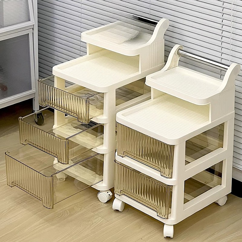 عربة تخزين متحركة بثلاثة طبقات - مراجعة Baby Nursery Cart وسعره