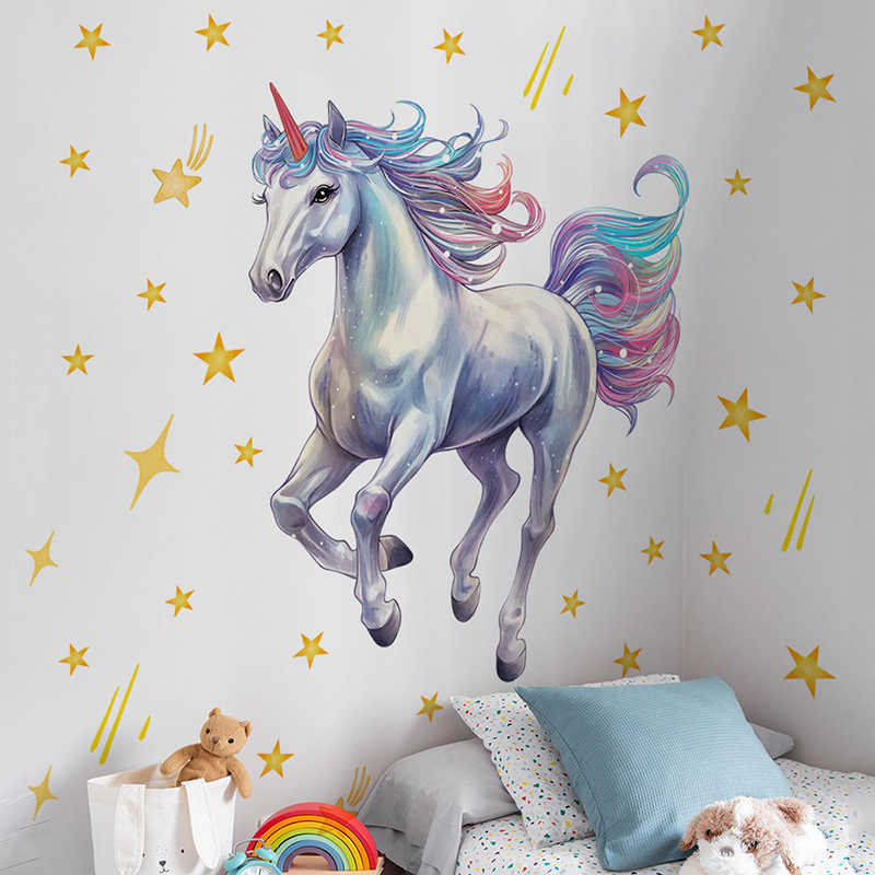 الكرتون النيزك قوس قزح يونيكور - مراجعة Baby Unicorn Nursery وسعره