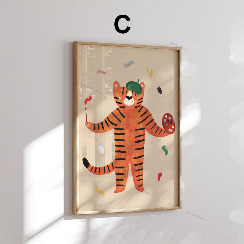 لوحات فنية جدارية كرتونية مضحك - مراجعة Baby Nursery Artwork وسعره
