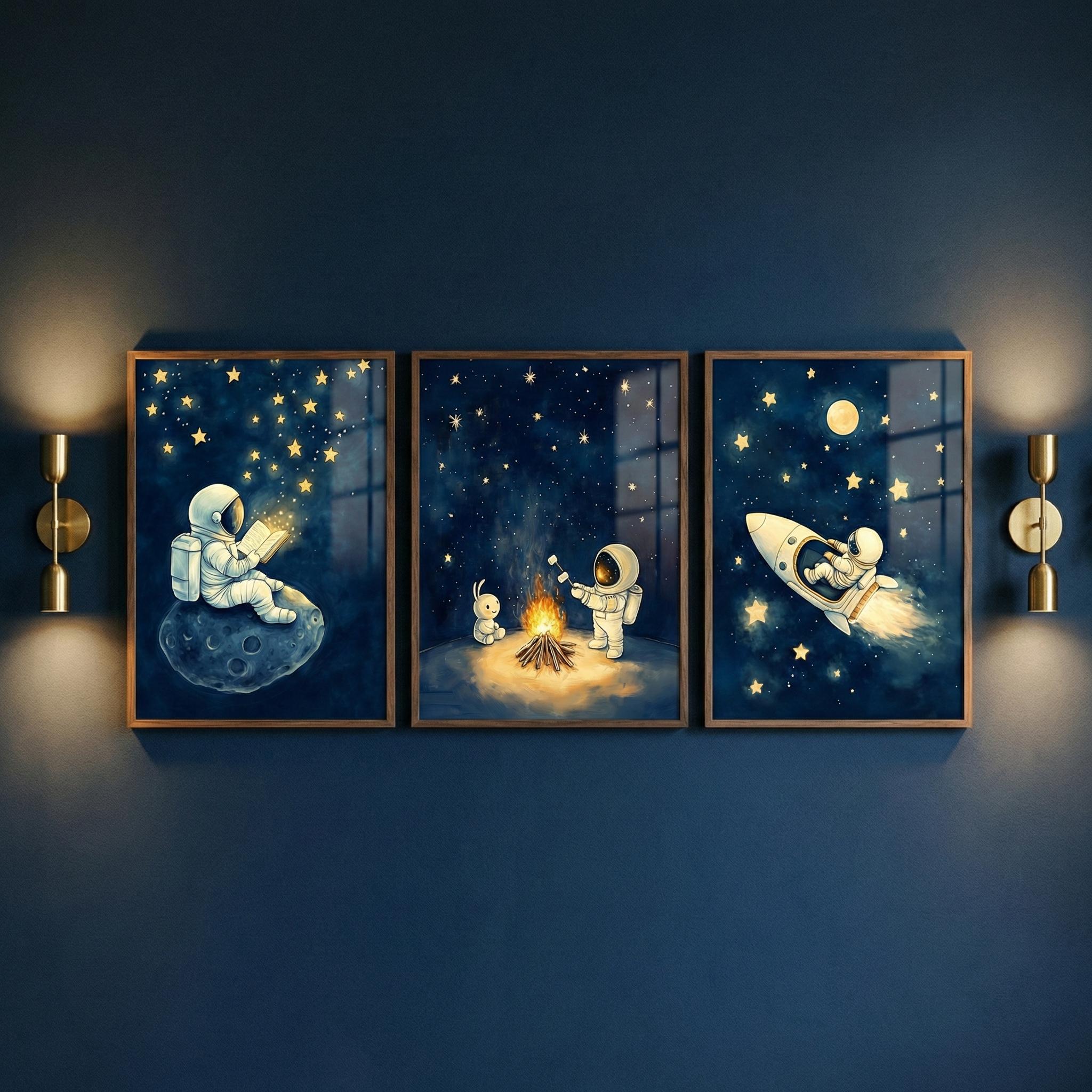 مجموعة لوحات فنية جدارية لرواد - مراجعة Baby Nursery Frames وسعره