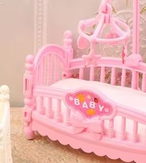 1:12 دمية مصغرة سرير بيبي مهد  - مراجعة Baby Nursery Artwork وسعره