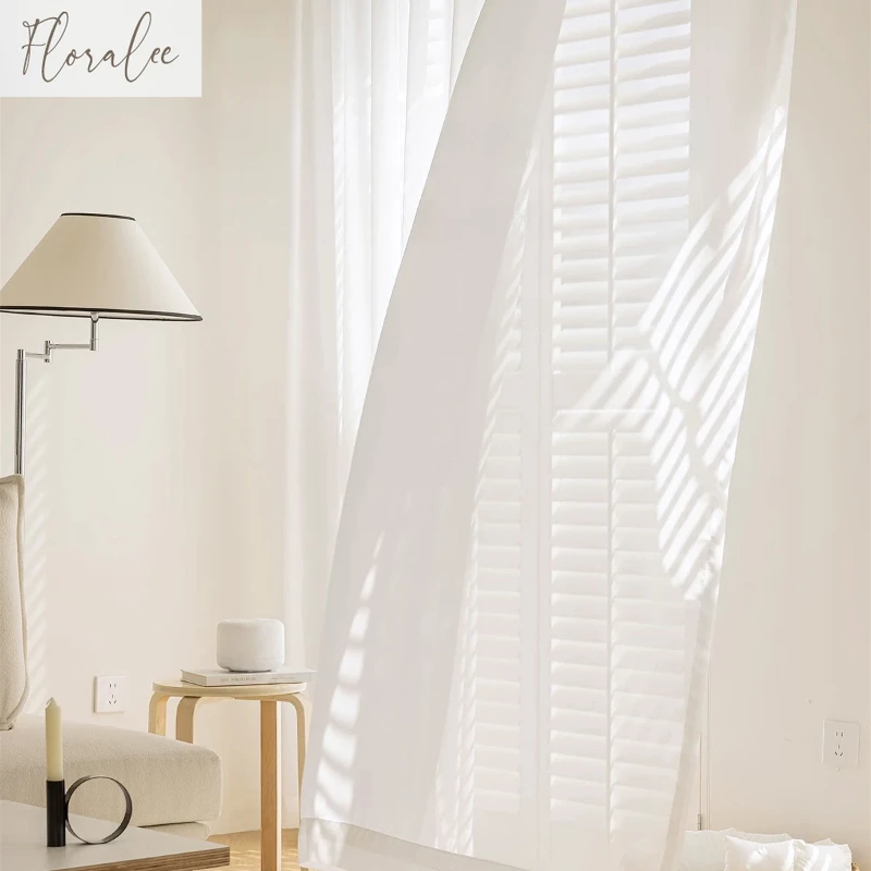ستائر شيفون فاخرة بيضاء صلبة ع - مراجعة Blackout Curtain Nursery وسعره