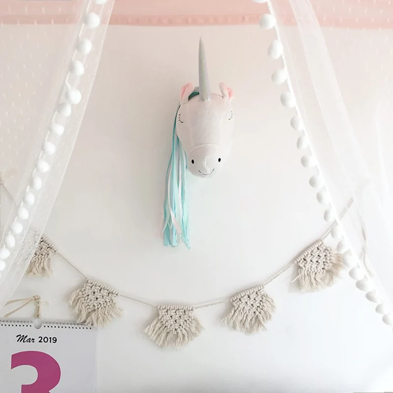 زينة حائط على شكل رأس حيوان وح - مراجعة Baby Unicorn Nursery وسعره