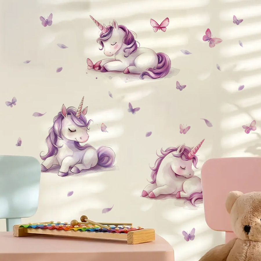ملصق حائط على شكل فراشة من الف - مراجعة Baby Unicorn Nursery وسعره