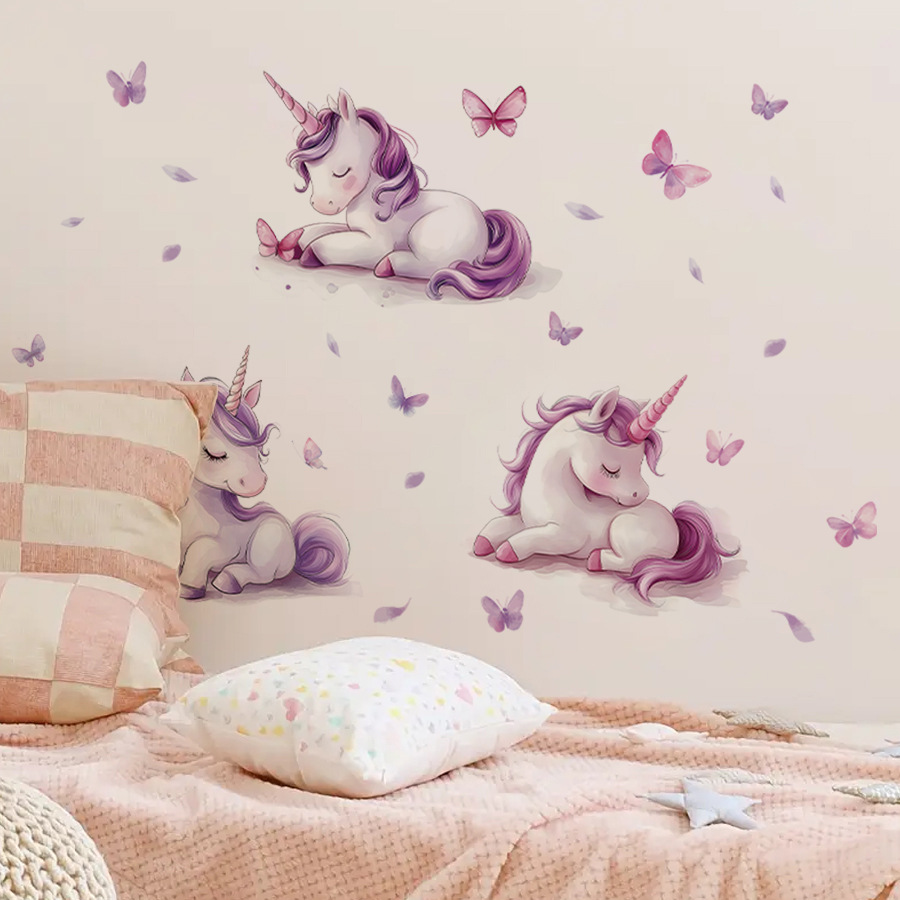 ملصق حائط على شكل فراشة من الف - مراجعة Baby Unicorn Nursery وسعره