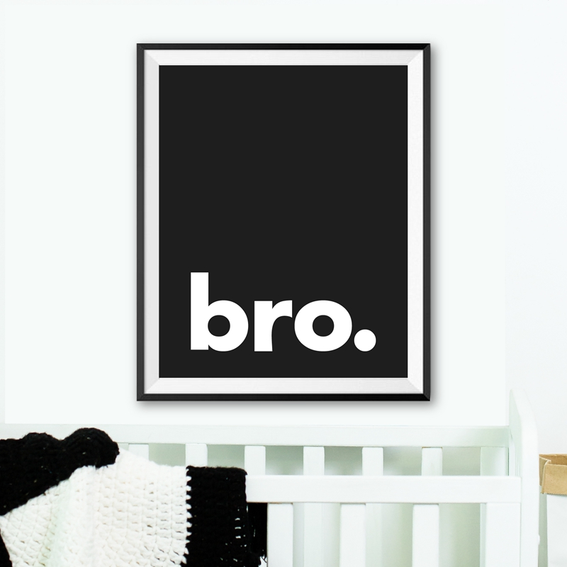 أخي. طباعة الحد الأدنى الطباعة - مراجعة Baby Nursery Quotes Wall Art وسعره