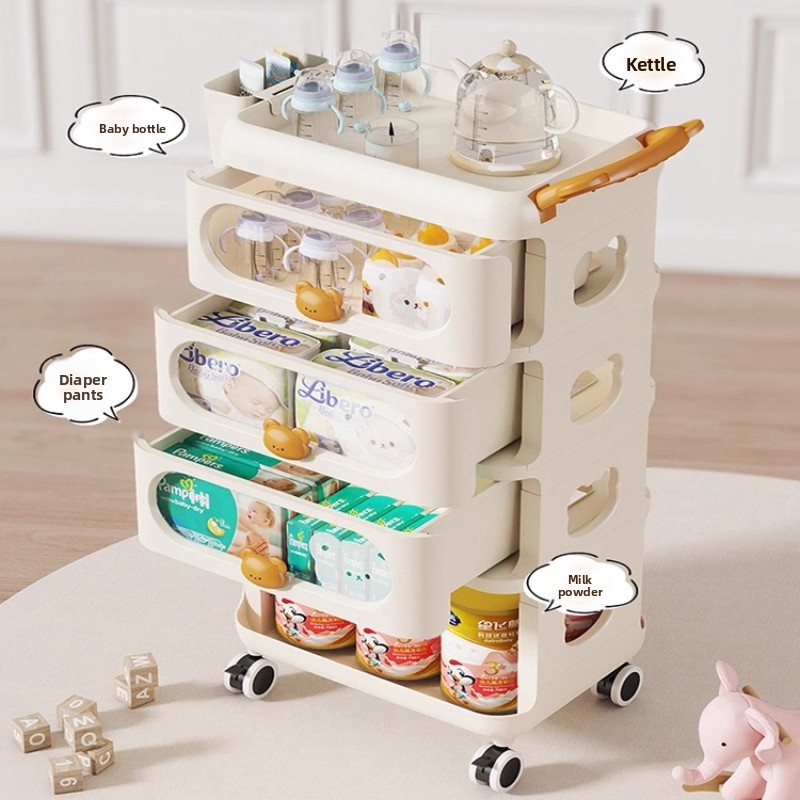 ‌ منظم تخزين الأطفال، عربة حضا - مراجعة Baby Nursery Cart وسعره