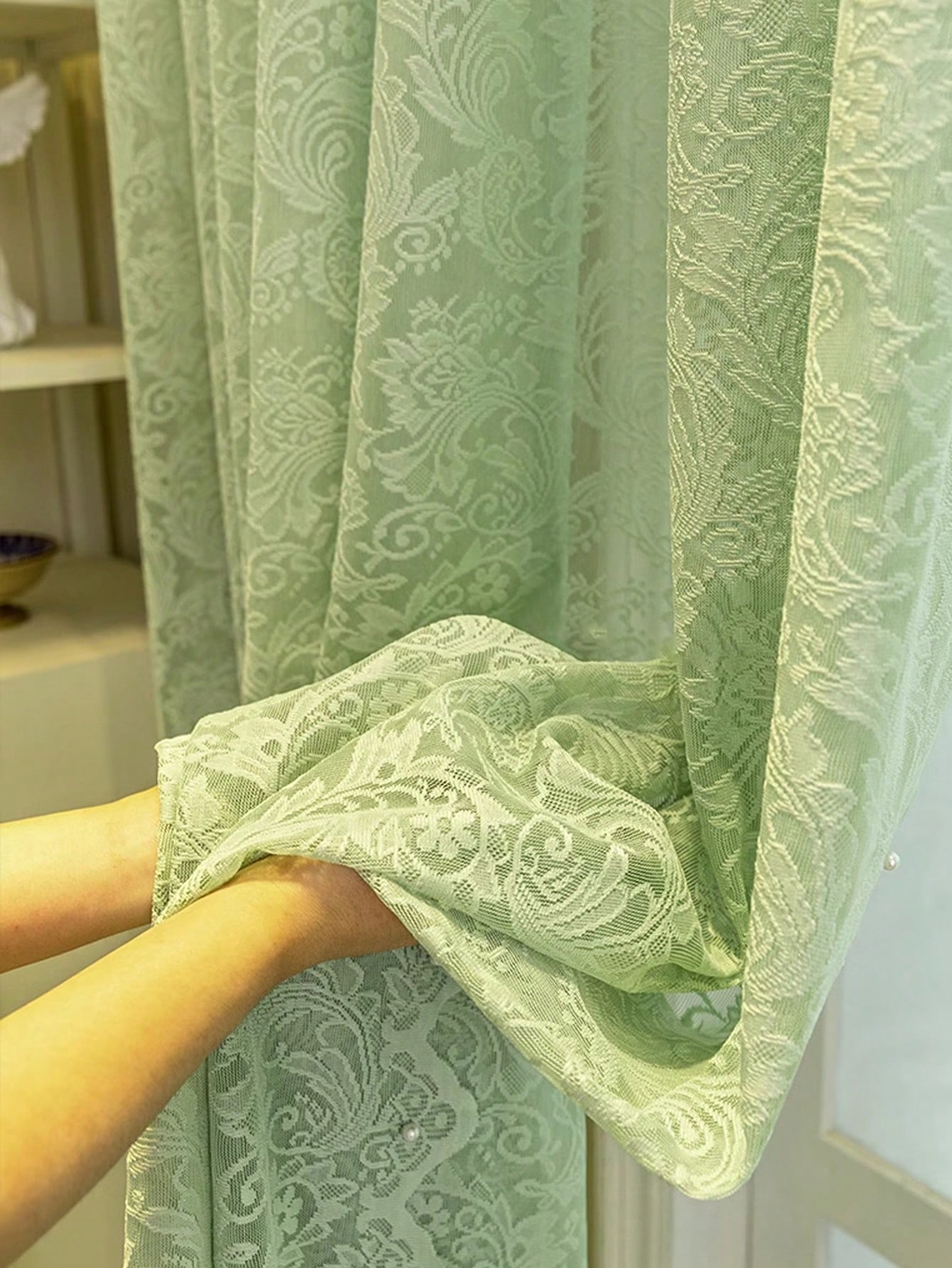 1 قطعة ستارة تول مطرزة بالدانت - مراجعة Blackout Curtain Nursery وسعره