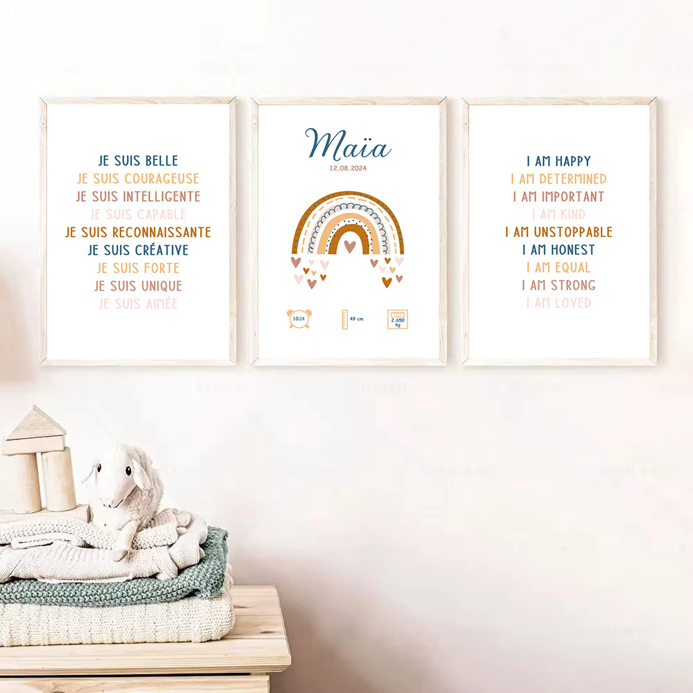 ملصق اسم ميلاد طفل مخصص ، اقتب - مراجعة Baby Nursery Quotes Wall Art وسعره