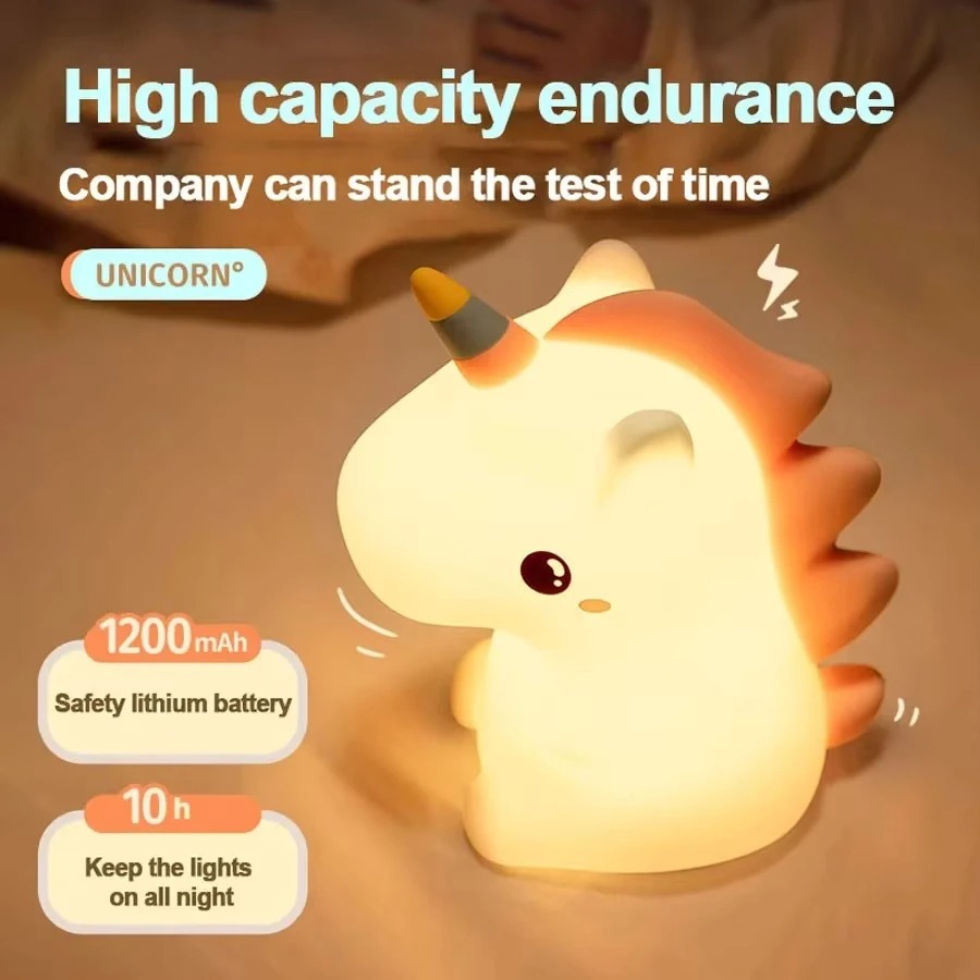 مصباح ليلي LED على شكل وحيد ال - مراجعة Baby Unicorn Nursery وسعره